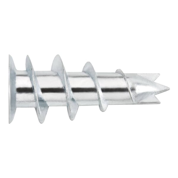 Powers Fasteners Zinc Zip-It One Piece Self Drilling Wallboard Anchors, 3/8in to 1in Wall, Zamac Alloy, PK1000 POW 02356Z - main